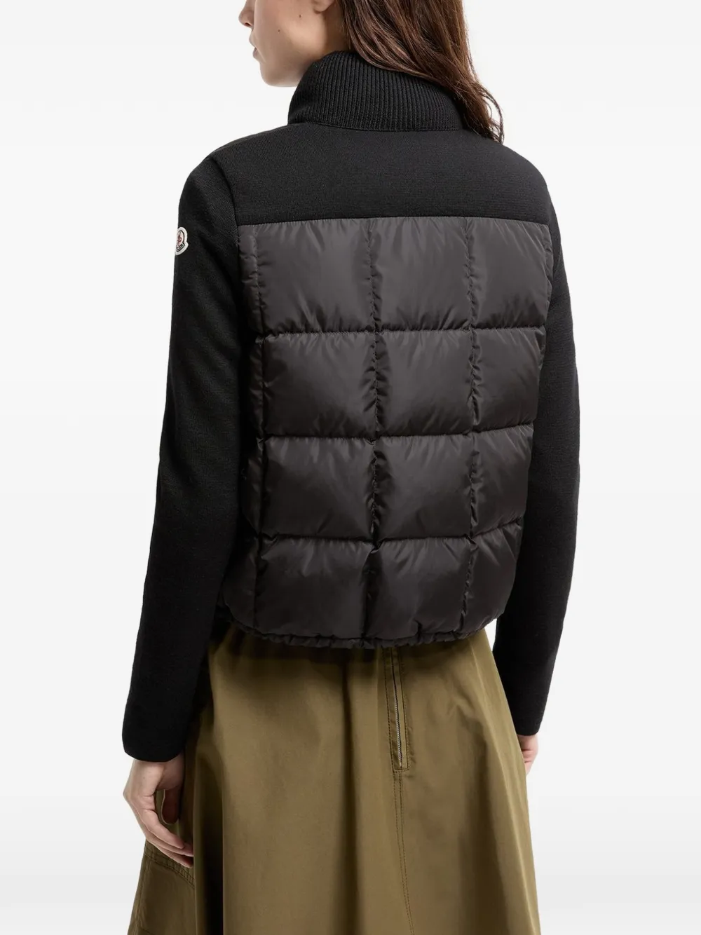 Moncler Gewatteerd vest met hoge hals Zwart