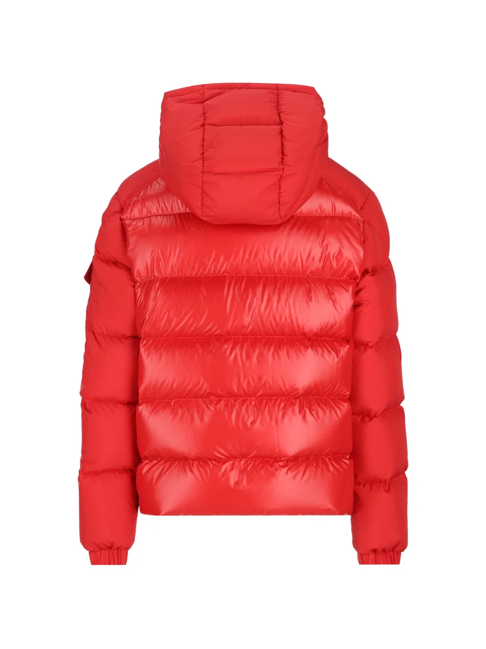 Moncler Enfant Hyoseris gewatteerd jack met capuchon Rood