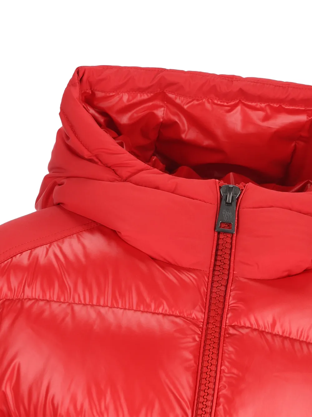 Moncler Enfant Hyoseris gewatteerd jack met capuchon Rood