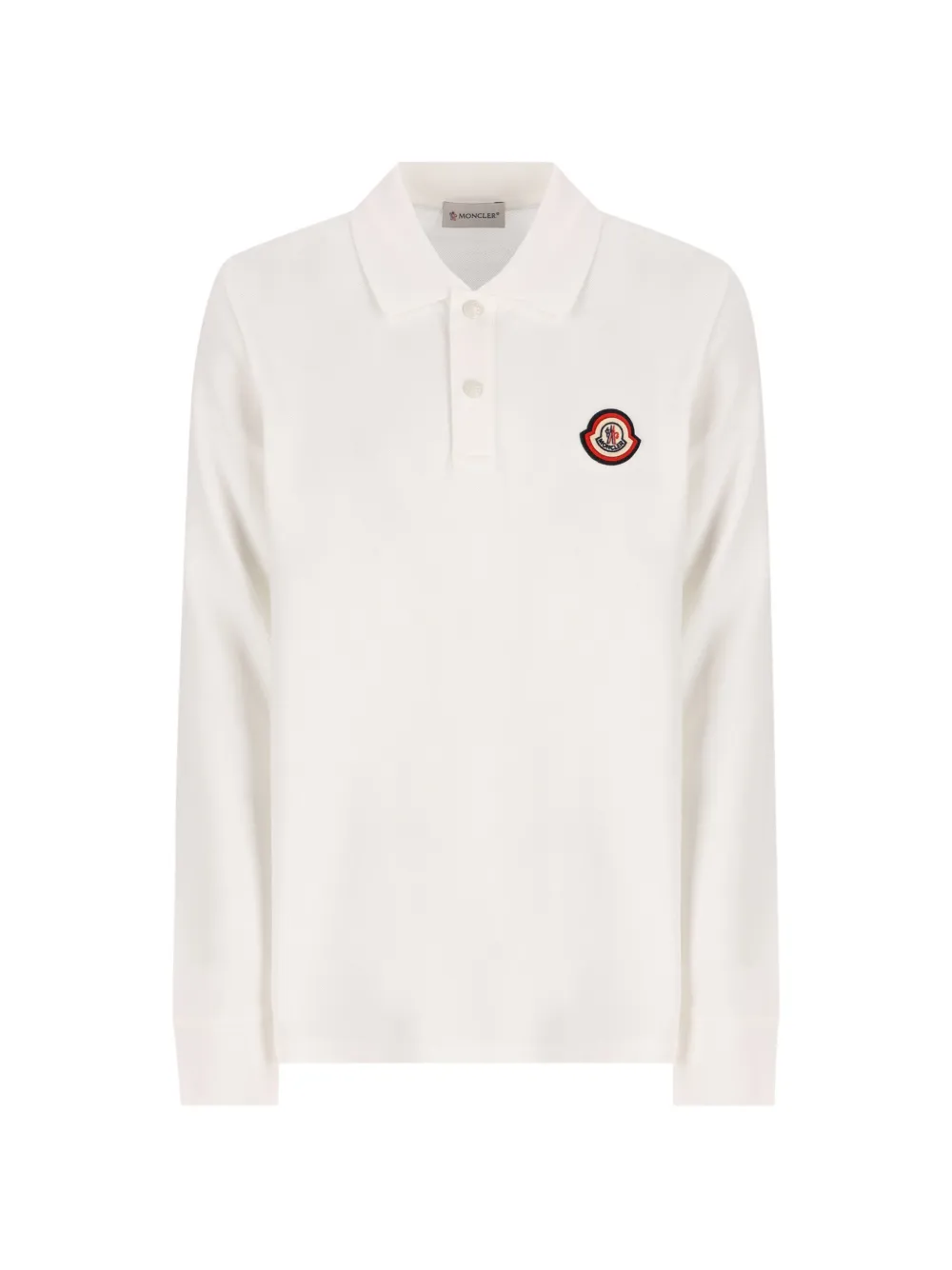 Moncler Enfant Poloshirt met logopatch Wit