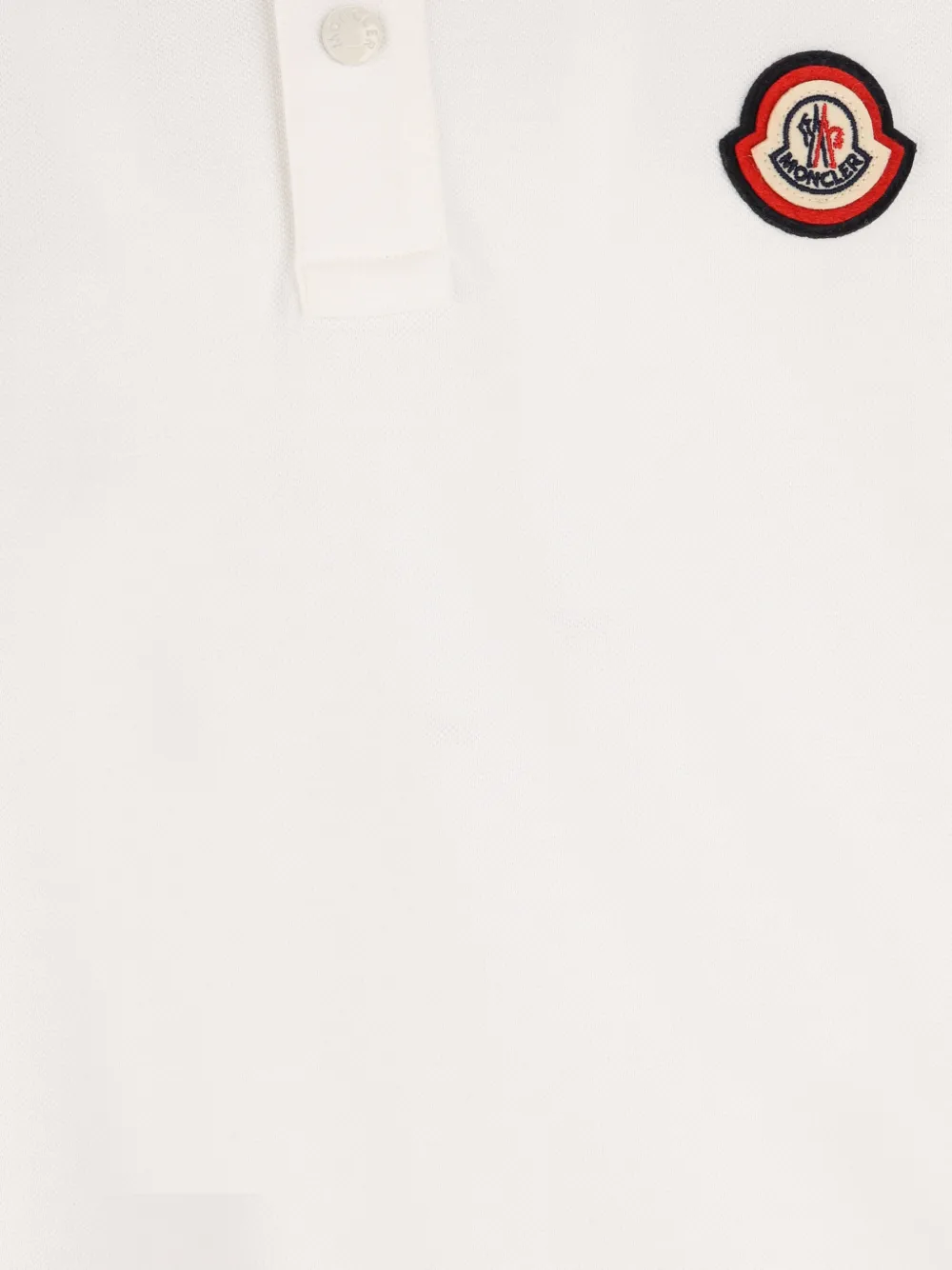 Moncler Enfant Poloshirt met logopatch Wit