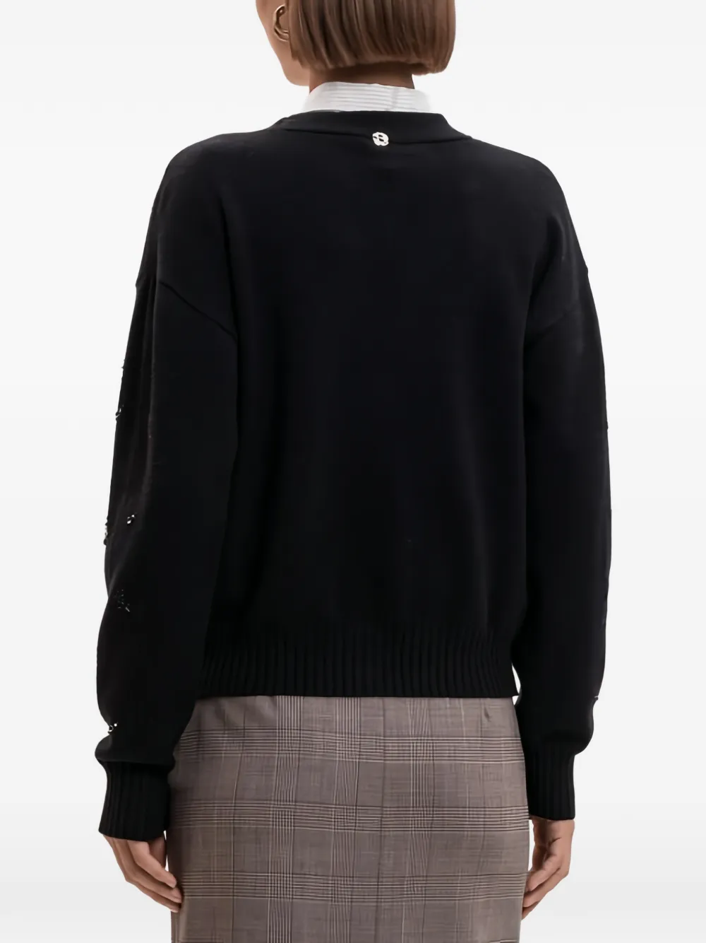 TWINSET Actitude bead-embellished cardigan Zwart