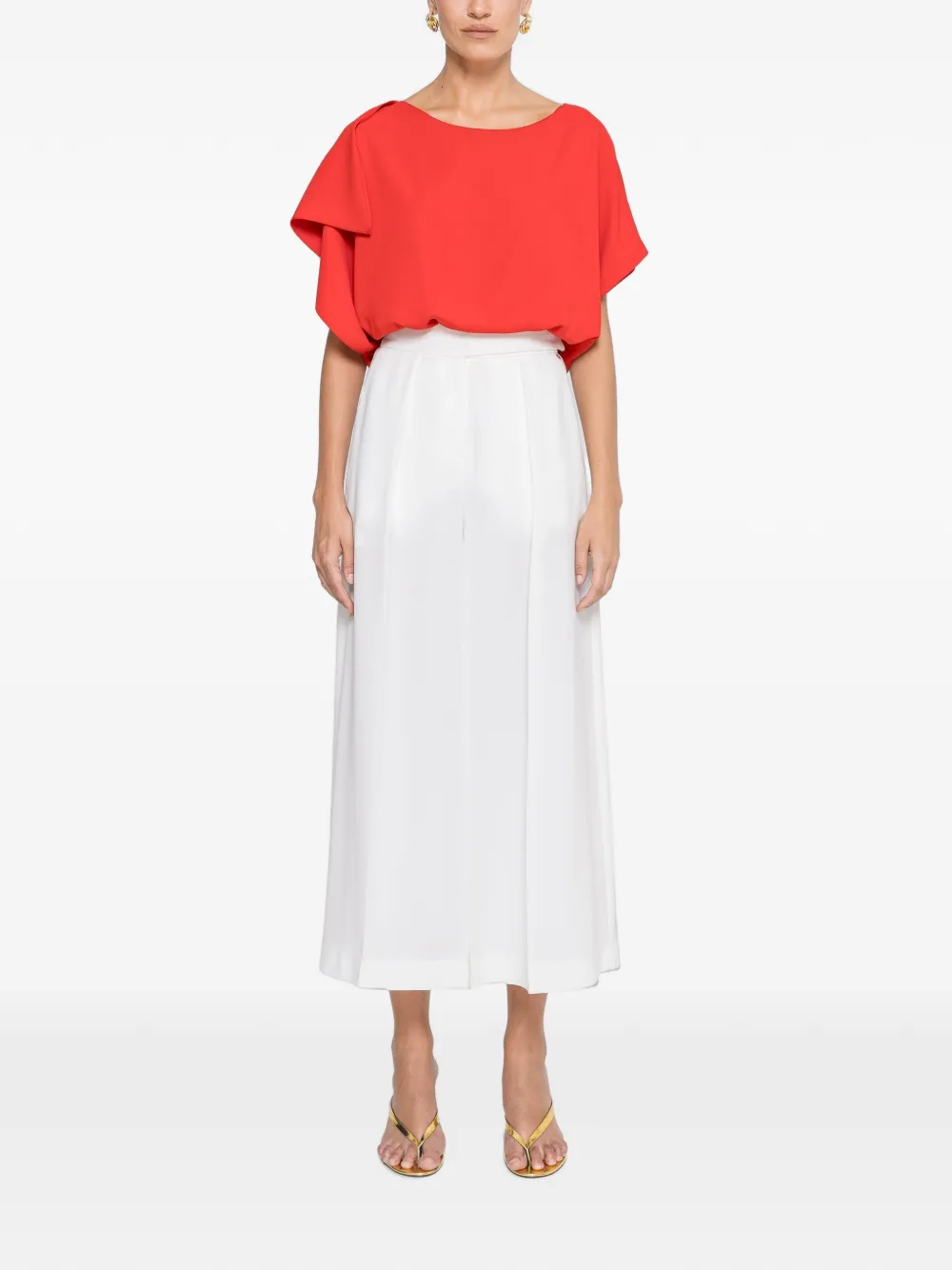 NISSA Top met korte mouwen Rood