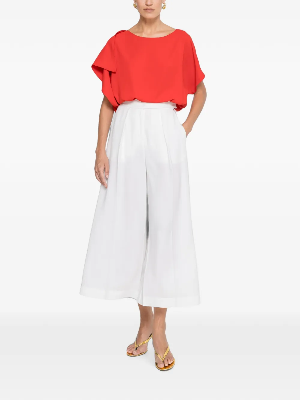 NISSA Top met korte mouwen Rood