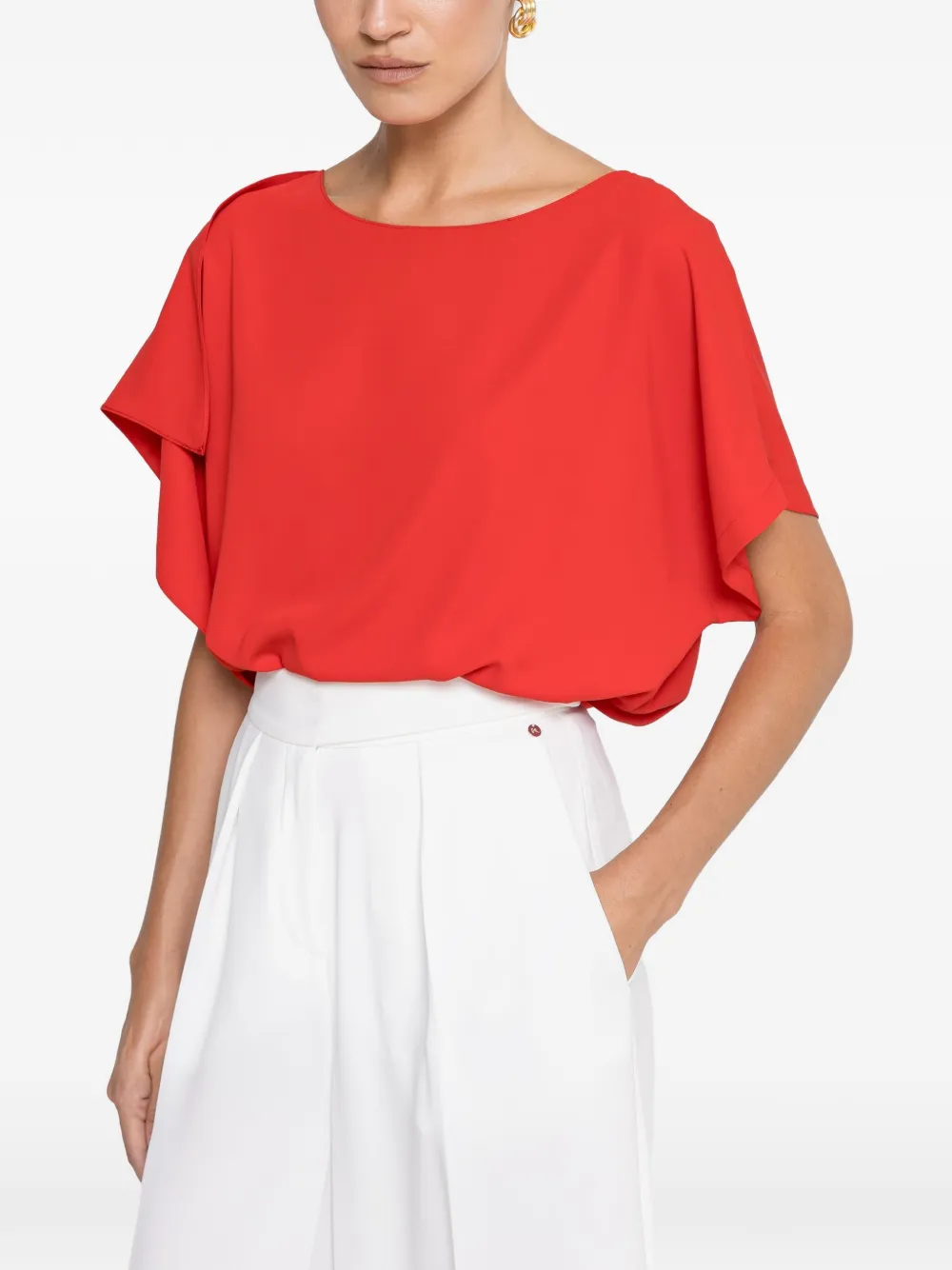 NISSA short sleeve top - Rosso