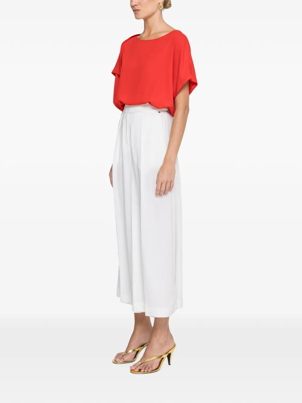 NISSA Top met korte mouwen Rood
