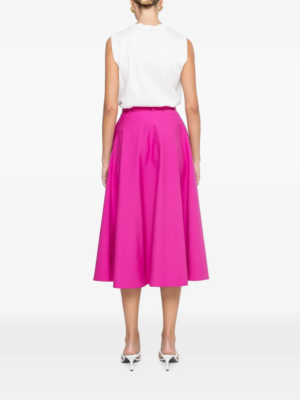 NISSA Mouwloos katoenen T-shirt Wit