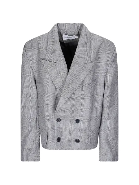 Vaquera Prince of Wales check double-breasted blazer