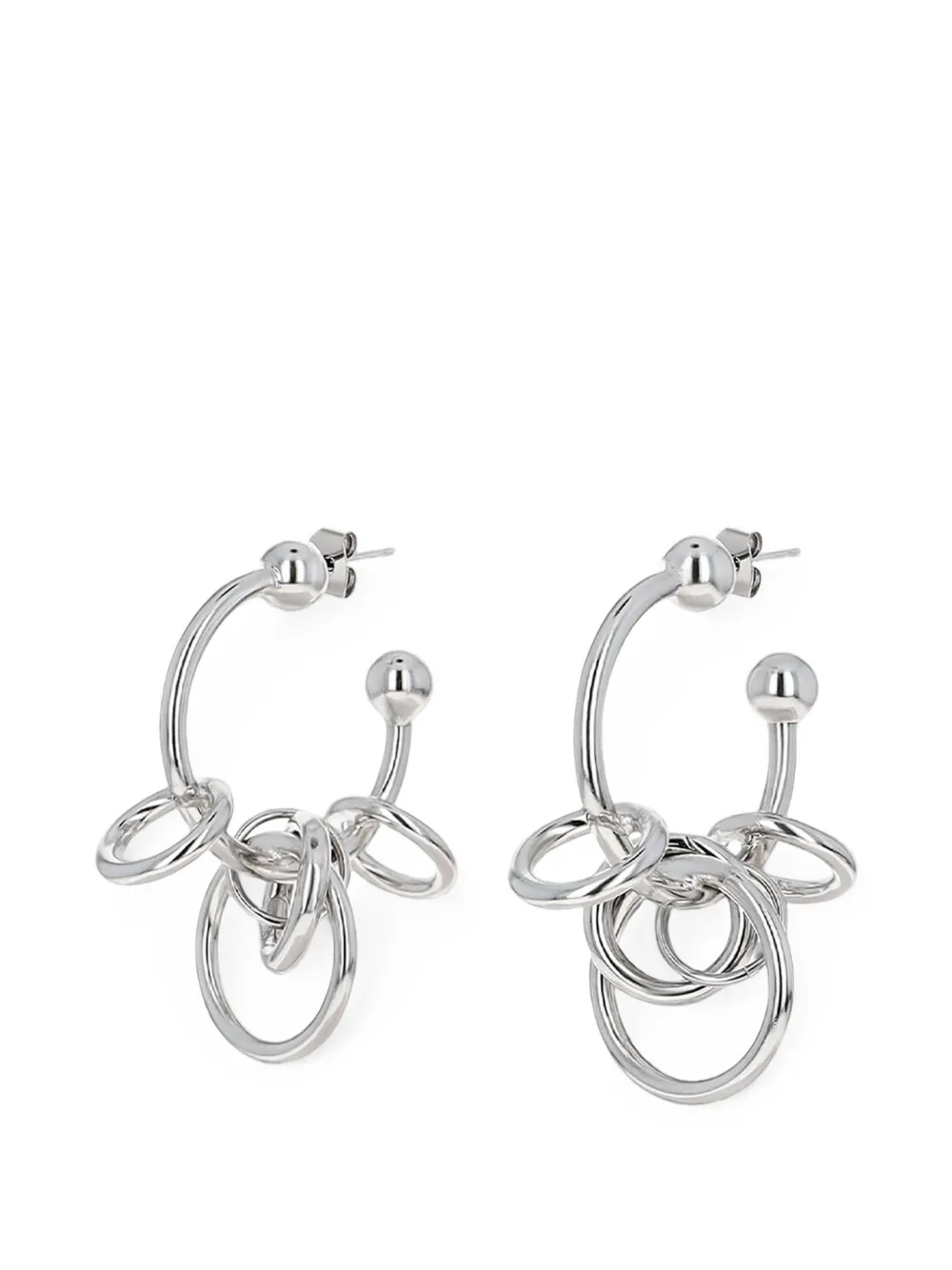 Justine Clenquet Harriet hoop earrings - Argento