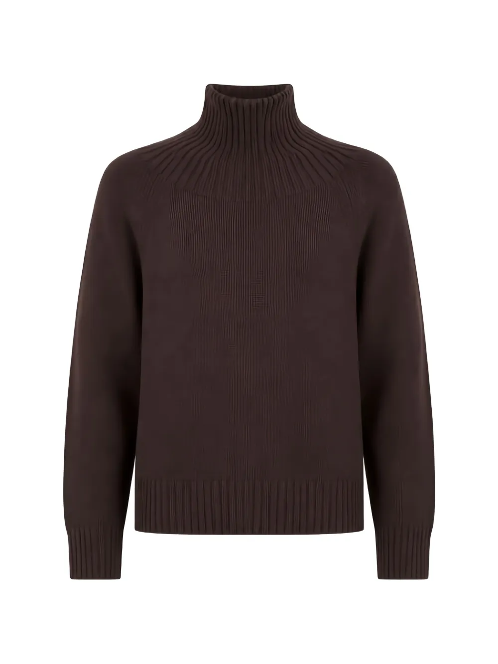 Michael Kors ribbed-knit raglan-sleeve sweater - Marrone