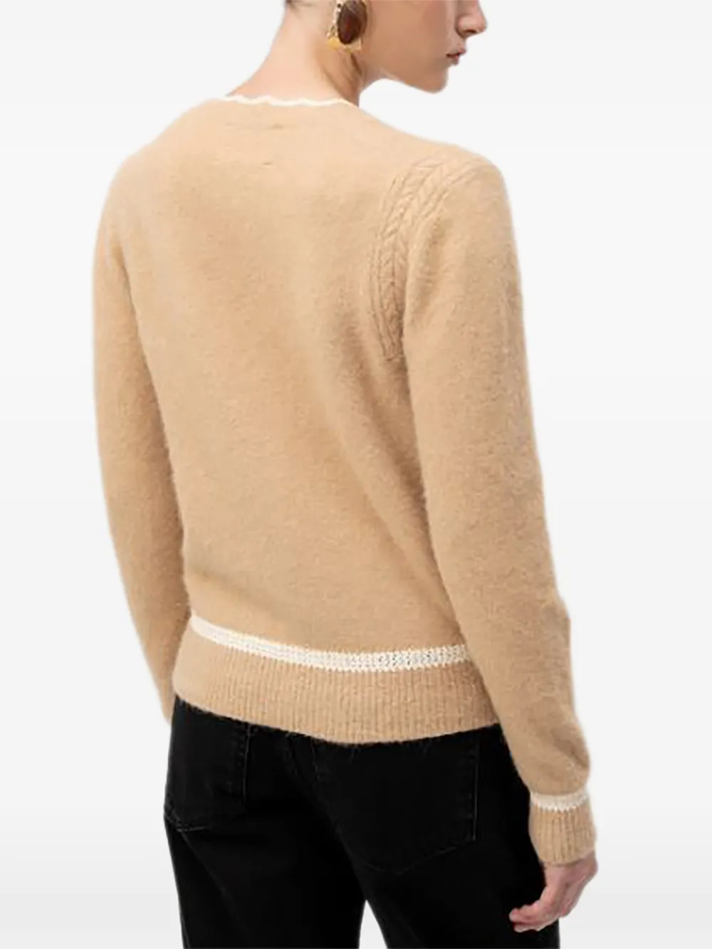 ISABEL MARANT Naia alpaca vest Bruin