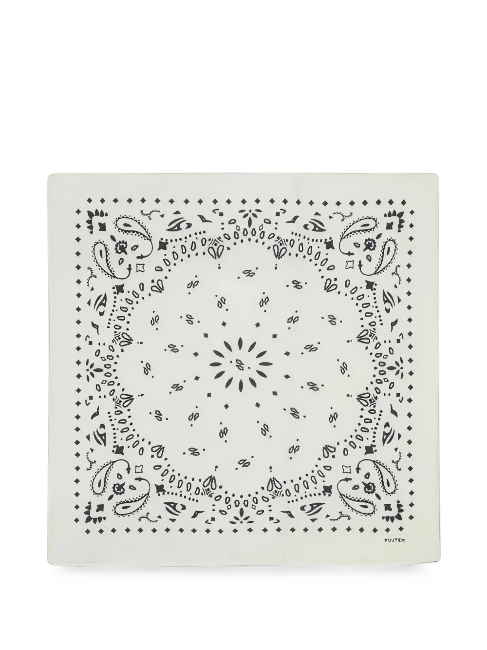 kujten large paisley-print bandana - Weiß