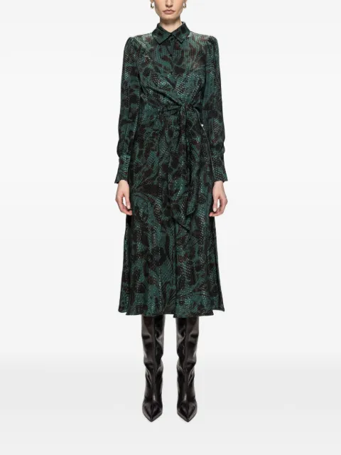 NISSA viscose-blend midi dress