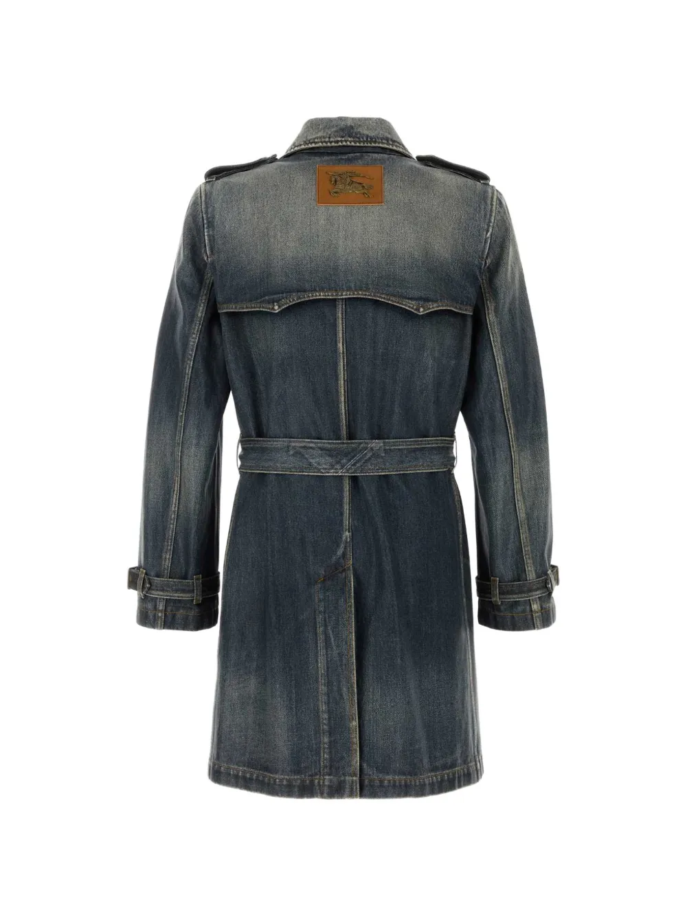 Burberry Trenchcoat met ceintuur Blauw