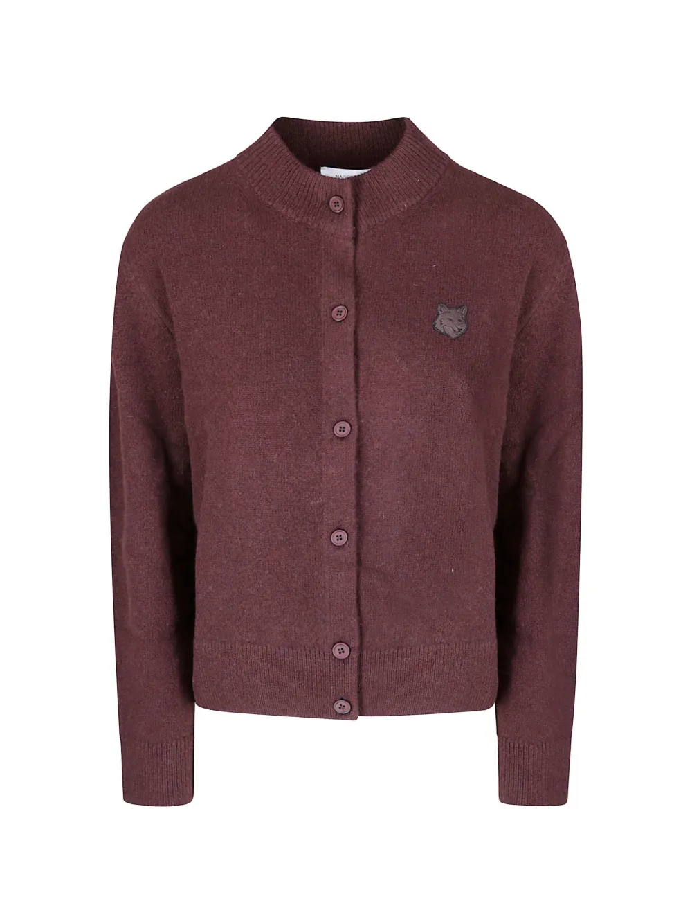 Maison Kitsuné Fox Head boxy-cut cardigan - Braun