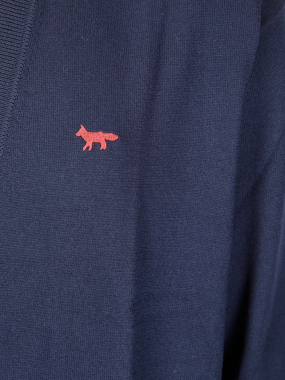 Maison Kitsuné Red Profile Fox vest Blauw