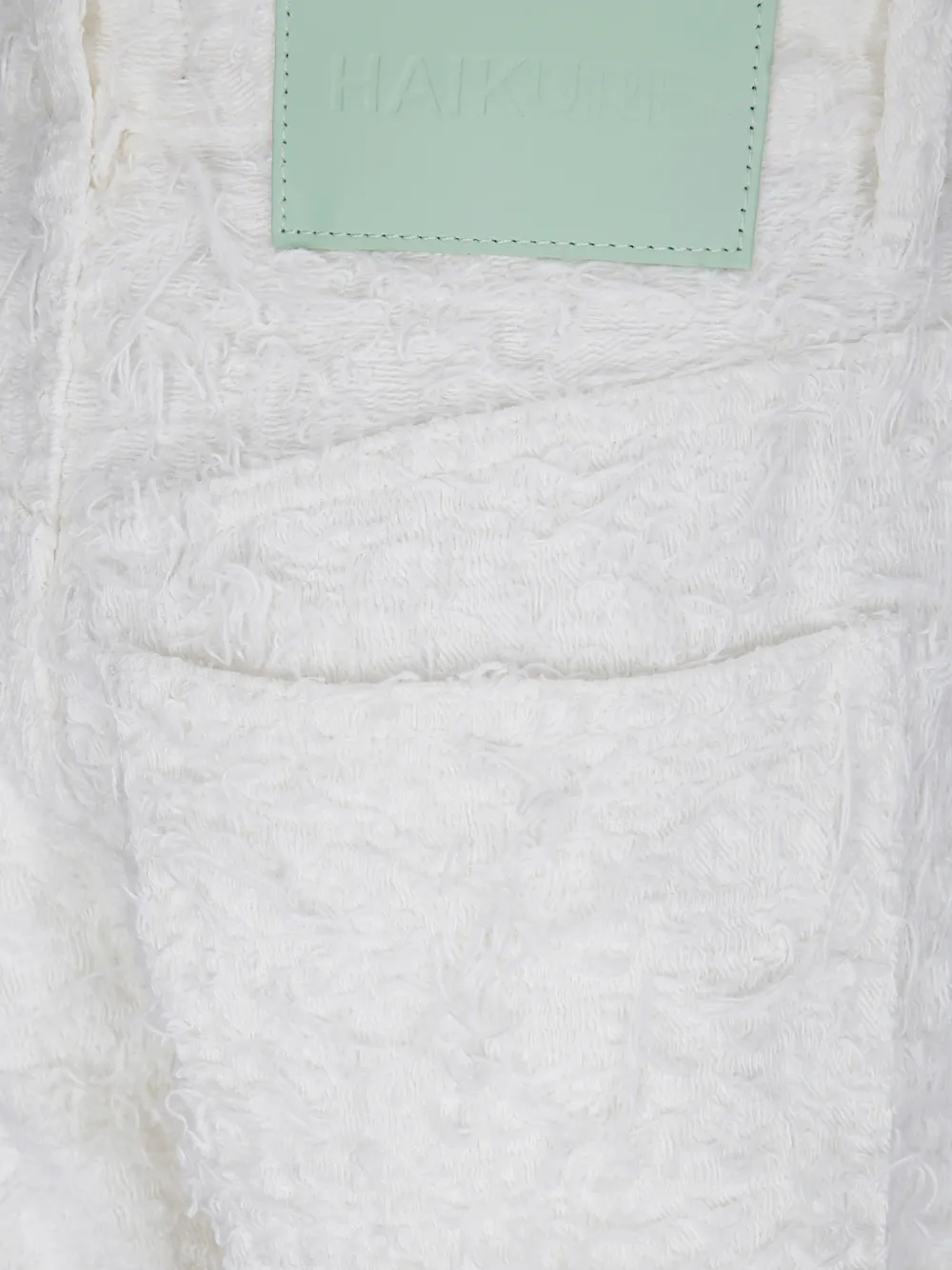 Haikure Clyde jeans met textuur Wit