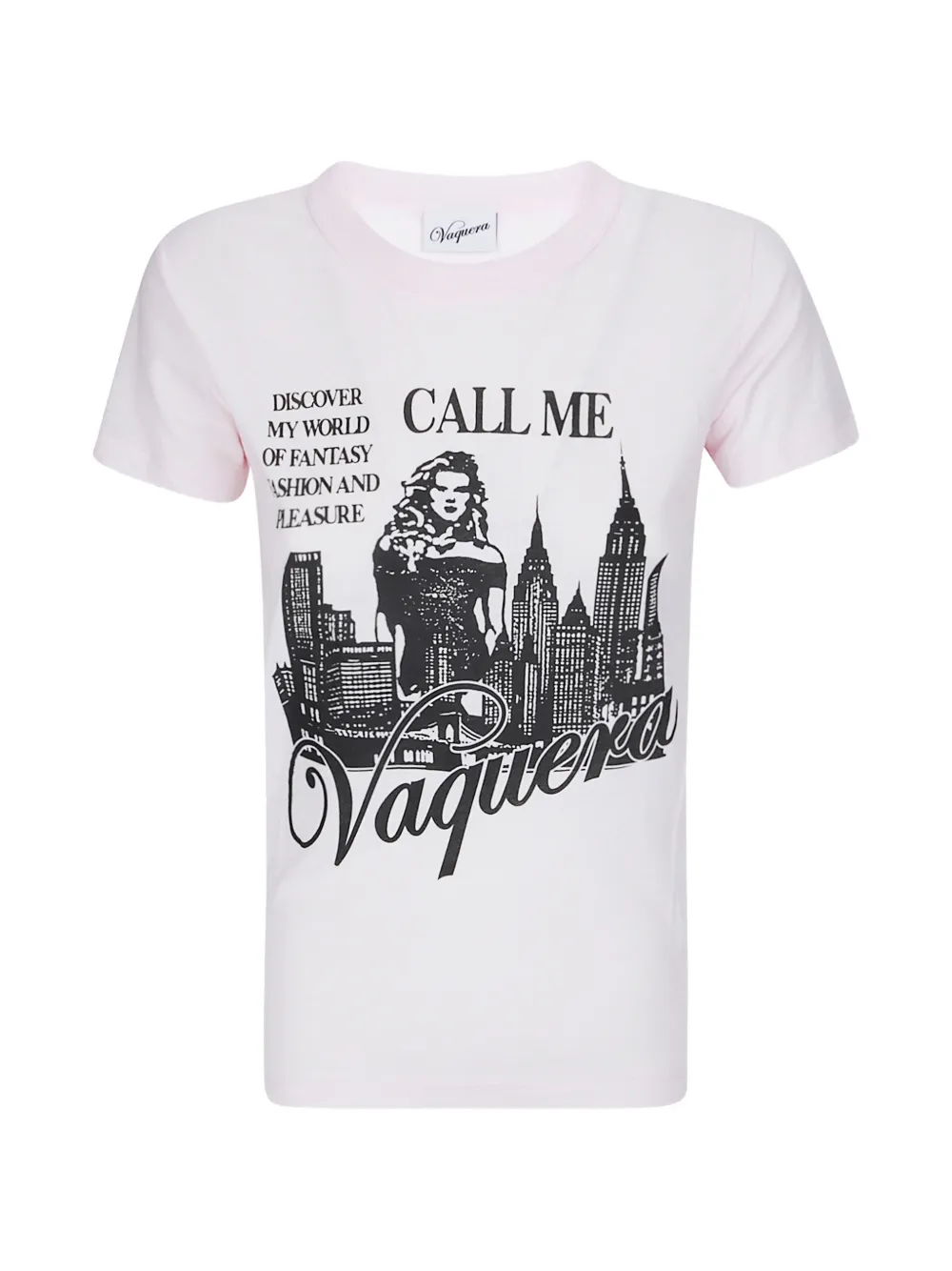 Vaquera T-shirt con stampa grafica - Rosa