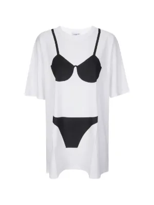 Vaquera Trompe l'oeil-print T-shirt | White | FARFETCH