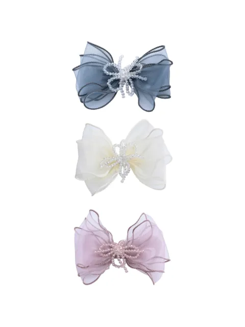 Mimi Tutu beaded bow hair clips (set of three)