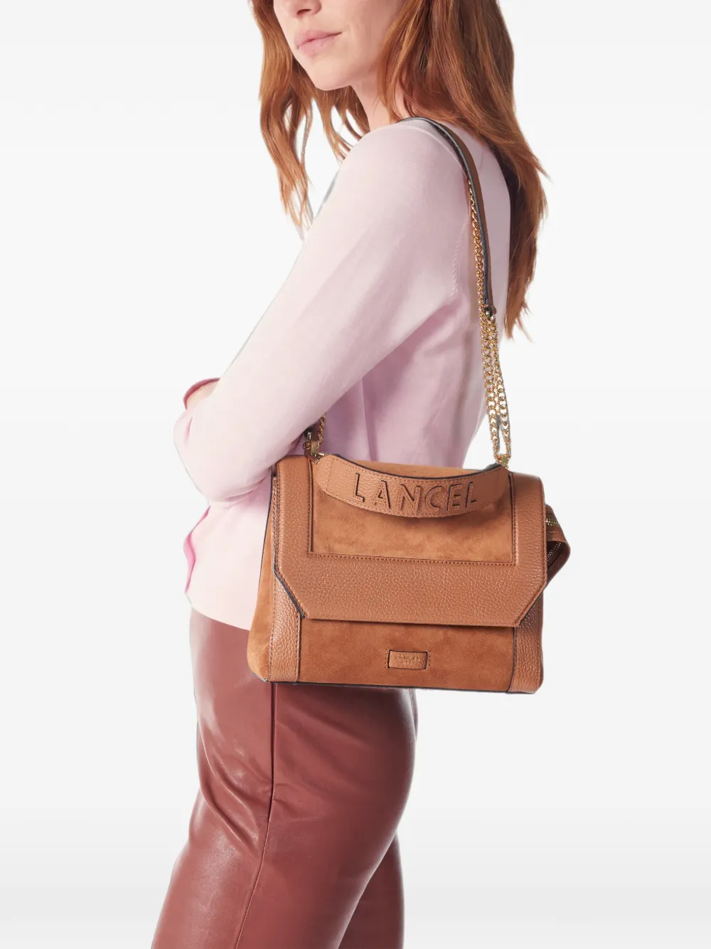 Lancel M Ninon shopper met omslag Bruin