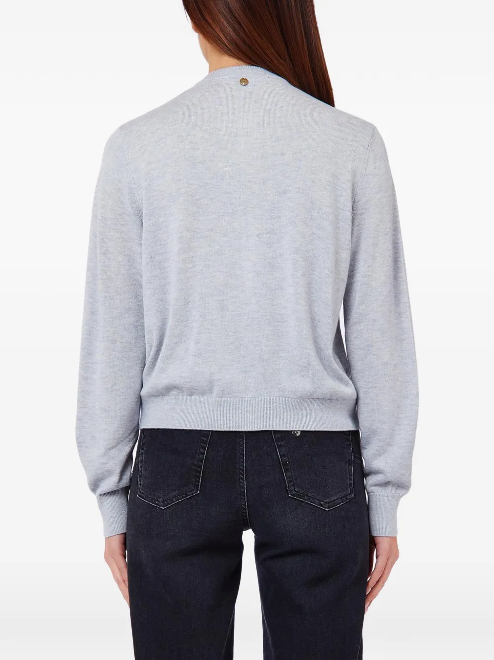 LIU JO Wollen vest met argyle-patroon Blauw