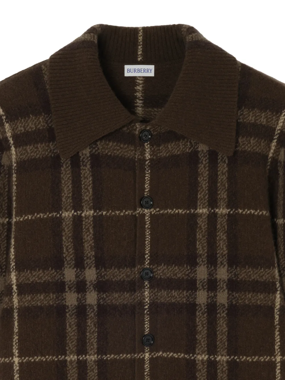 Burberry Geruit kasjmier vest Bruin