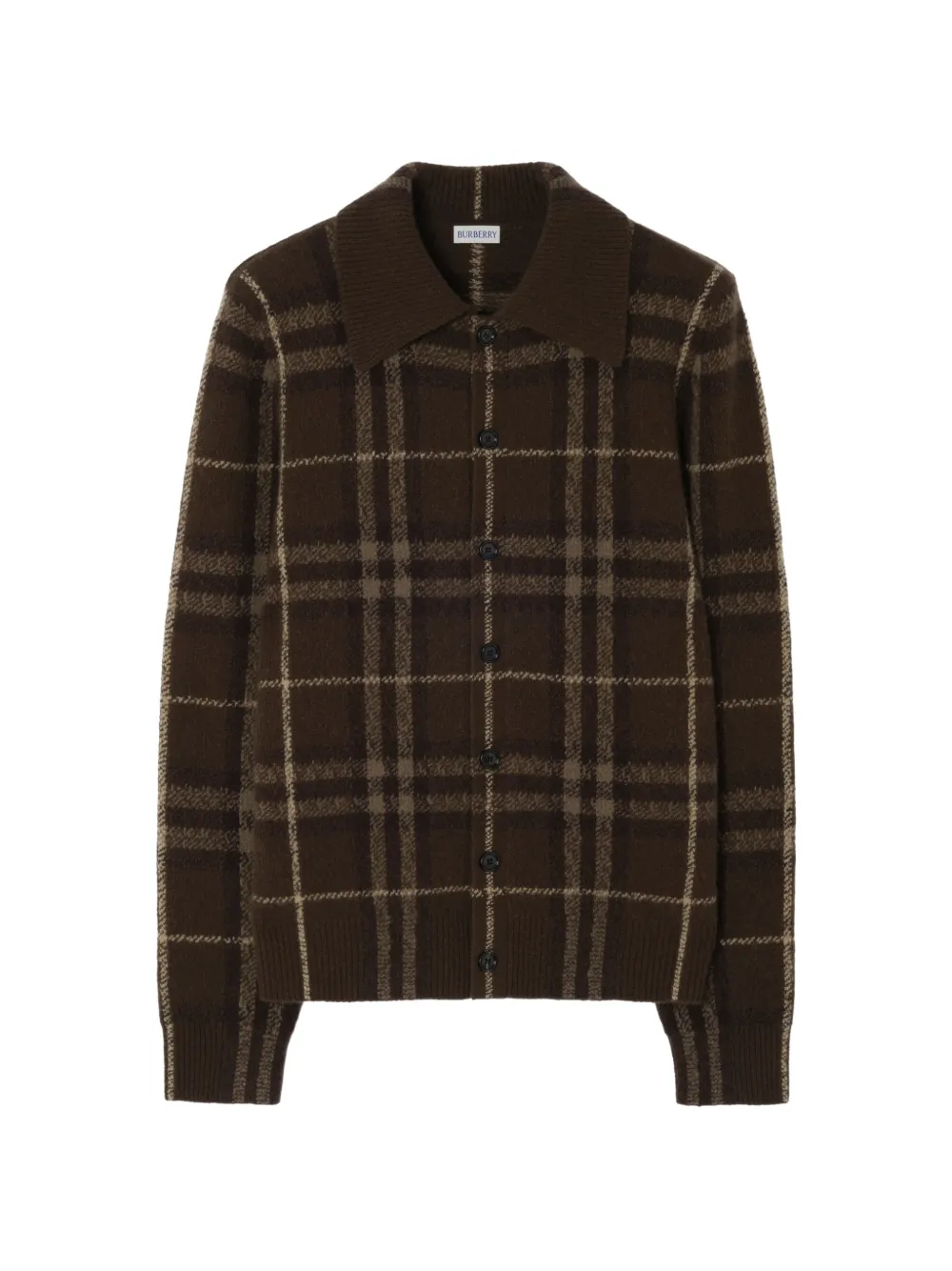 Burberry Geruit kasjmier vest Bruin