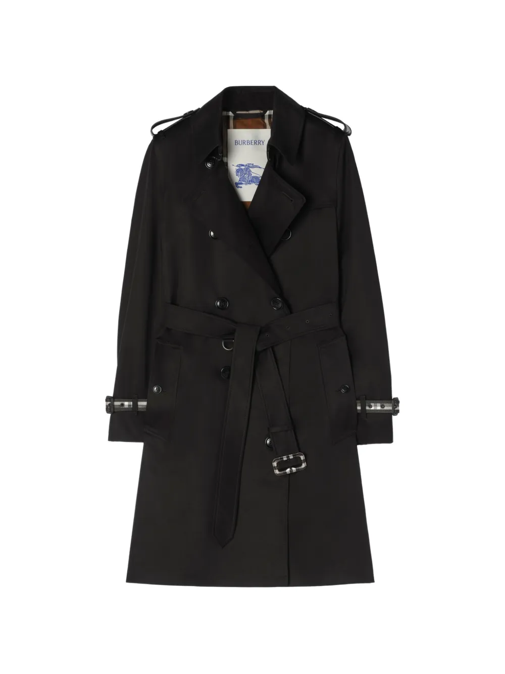 Burberry mid-length gabardine Kensington trench coat