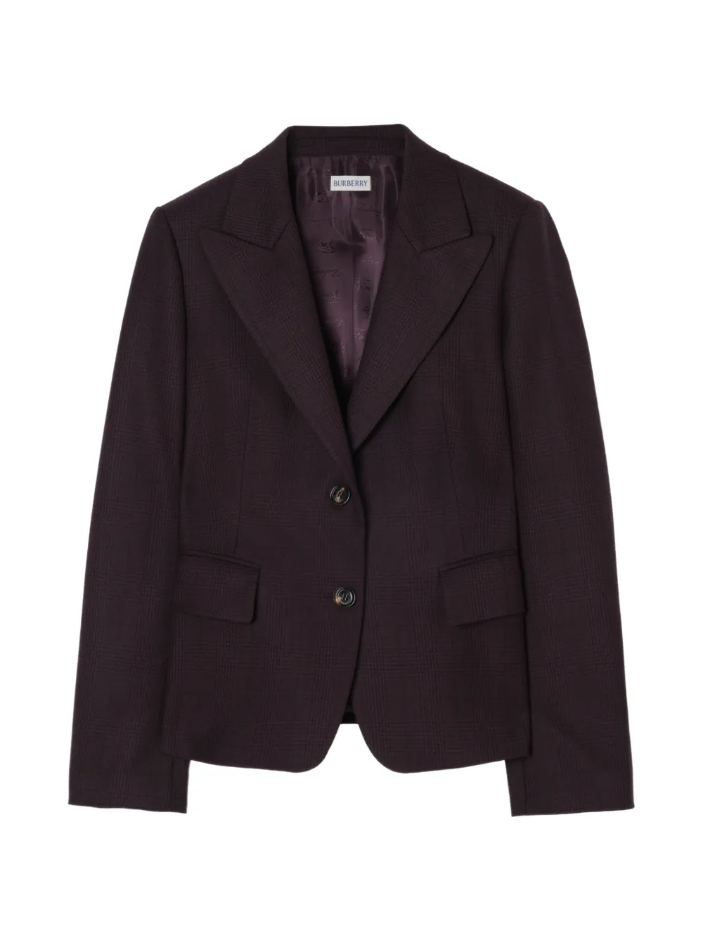 Burberry Geruit colbert Bruin