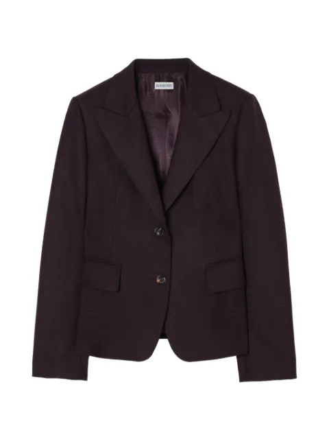 Burberry check wool tailored jacket