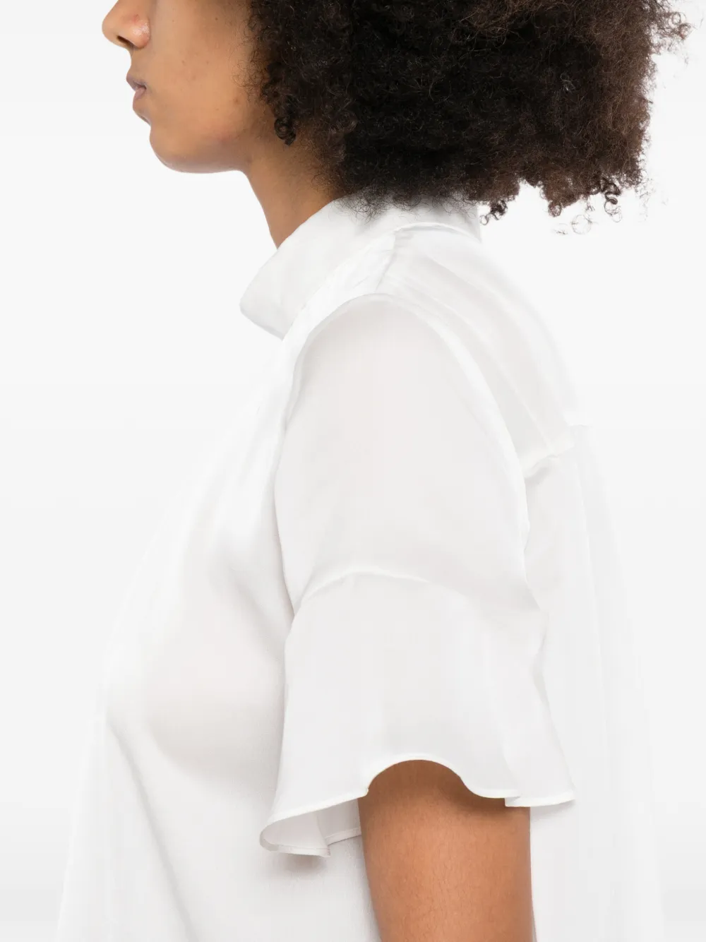 sacai Asymmetrisch T-shirt Wit