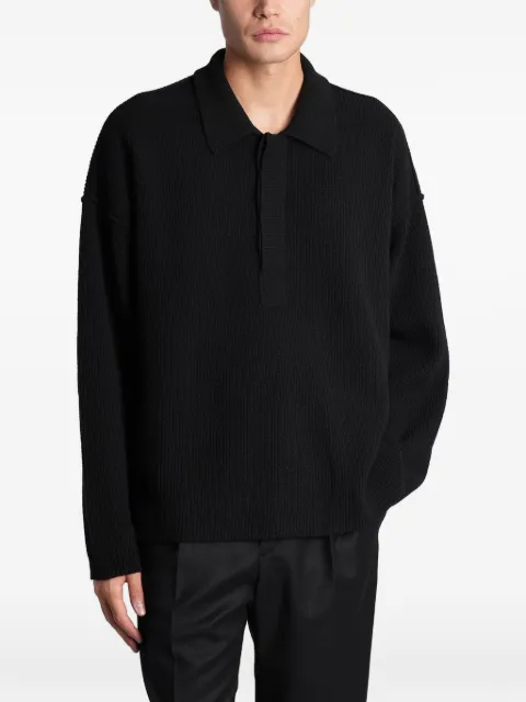 Roberto Collina ribbed-knit polo shirt