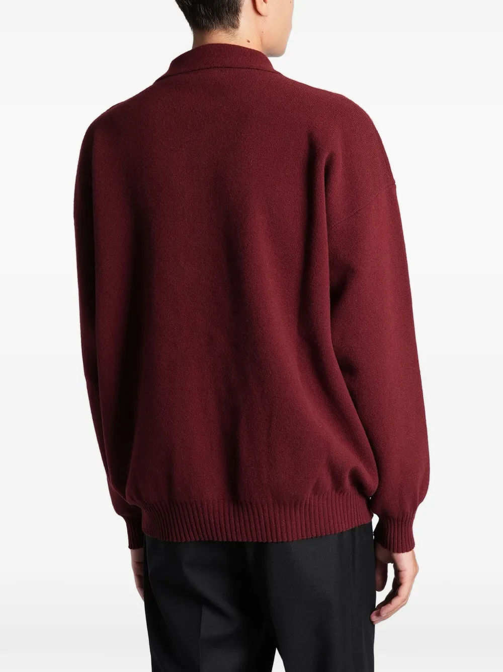 Roberto Collina Poloshirt met borstzak en kwartrits Rood