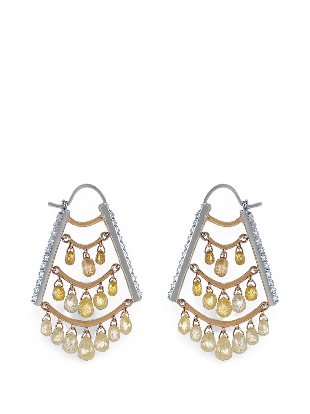 Parulina Orecchini con diamanti - Argento