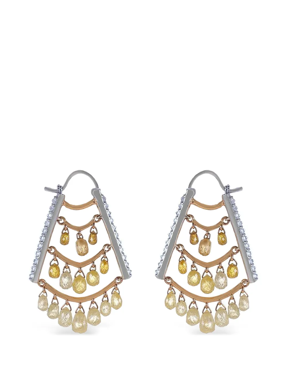 Parulina Orecchini con diamanti - Argento