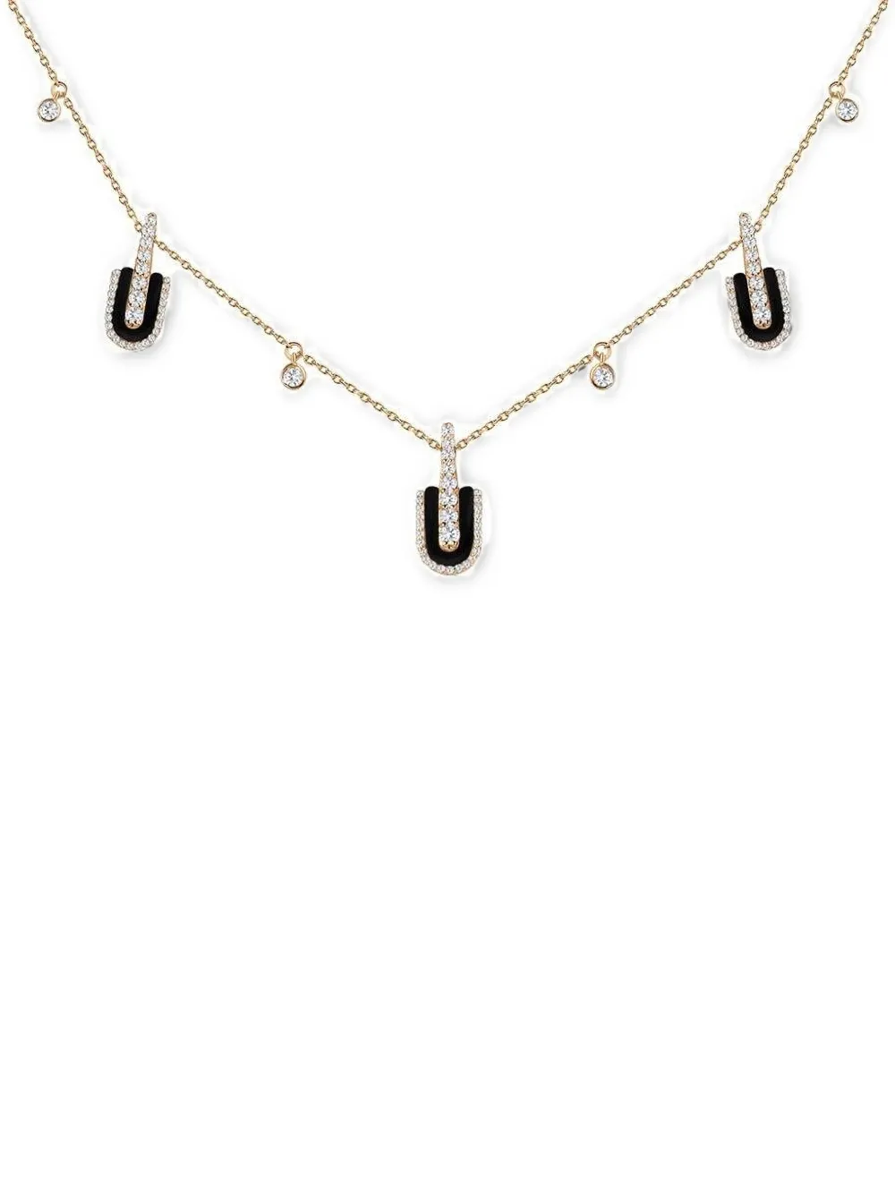 U LOS ANGELES U Trio charm necklace - Gold