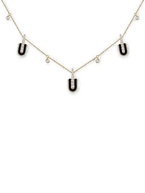 U LOS ANGELES U Trio charm necklace