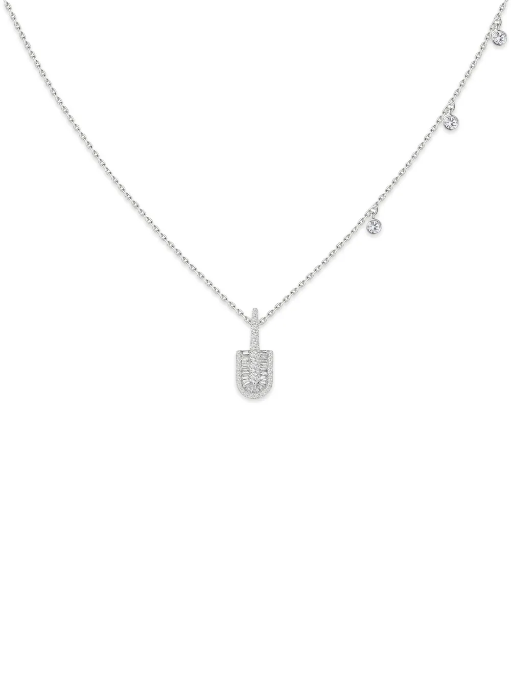 U LOS ANGELES U Solo diamond necklace - Argento