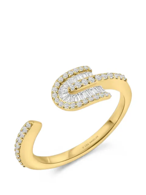 U LOS ANGELES U Solo diamond open ring