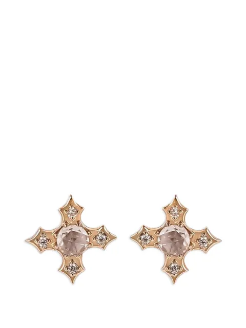 Parulina pendientes Tudor con diamantes
