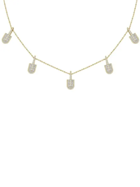 U LOS ANGELES diamond U necklace