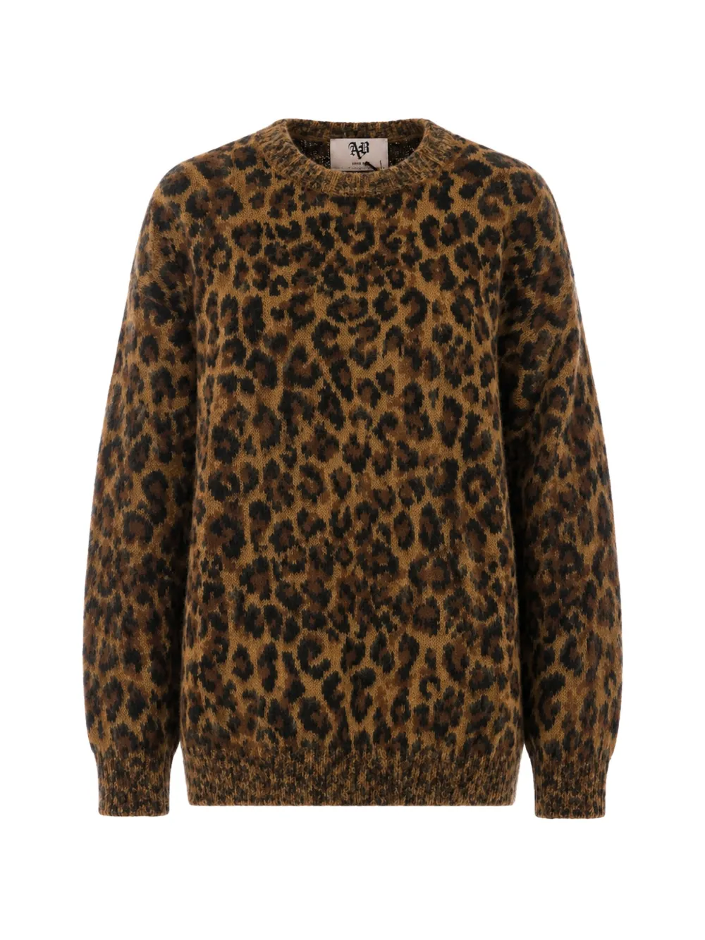 Aniye By Felly leopard-print distressed sweater