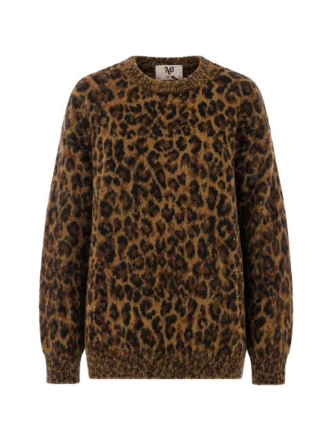 Aniye By Felly leopard-print distressed sweater