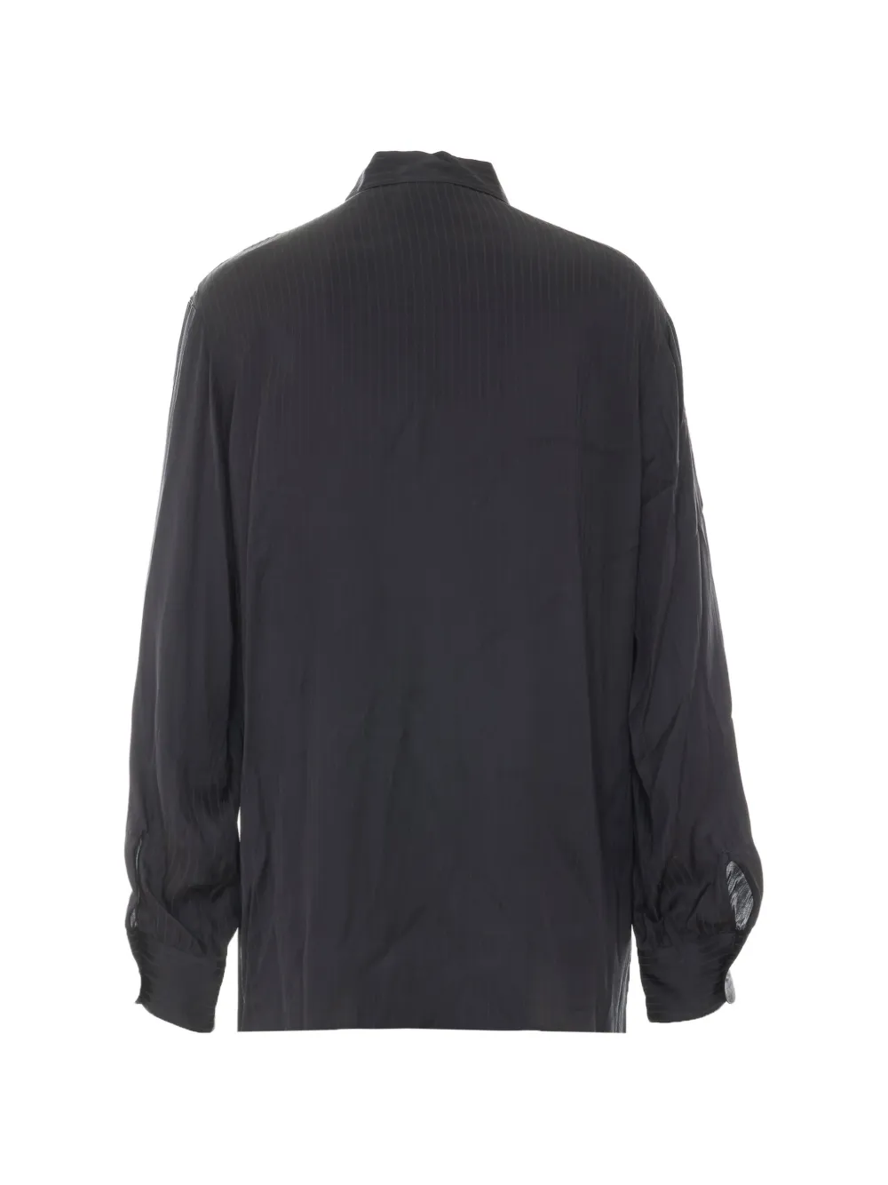 A.P.C. Gestreept overhemd met gestrikte kraag Blauw