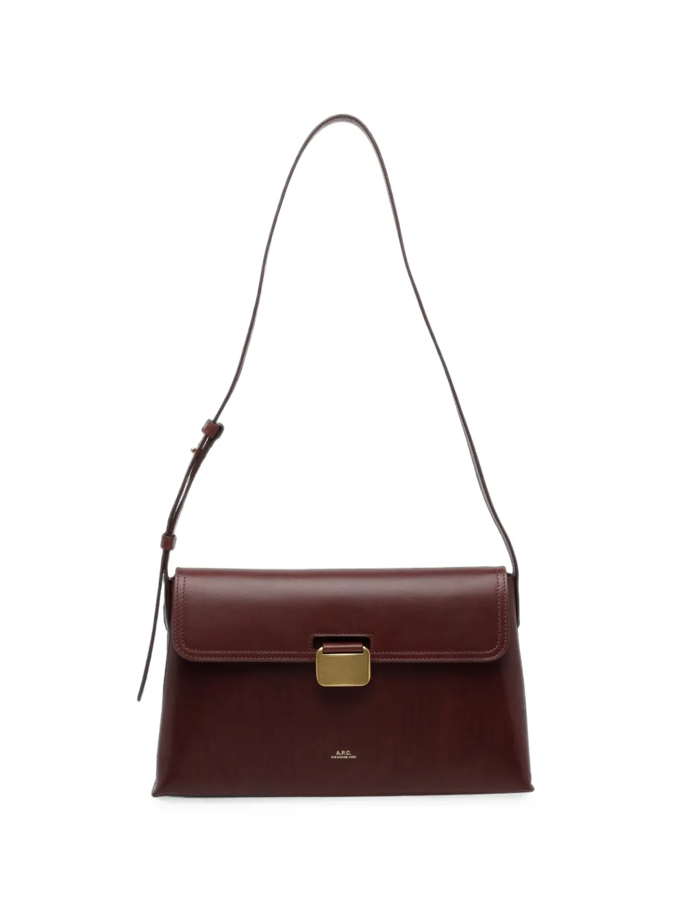 A.P.C. Simone leather shoulder bag - Rosso