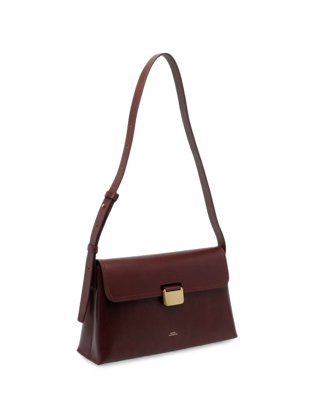 A.P.C. Simone leren schoudertas Rood