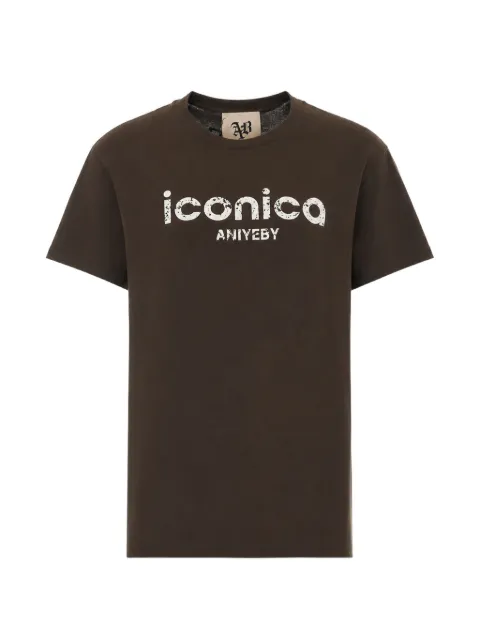 Aniye By logo-print crew-neck T-shirt