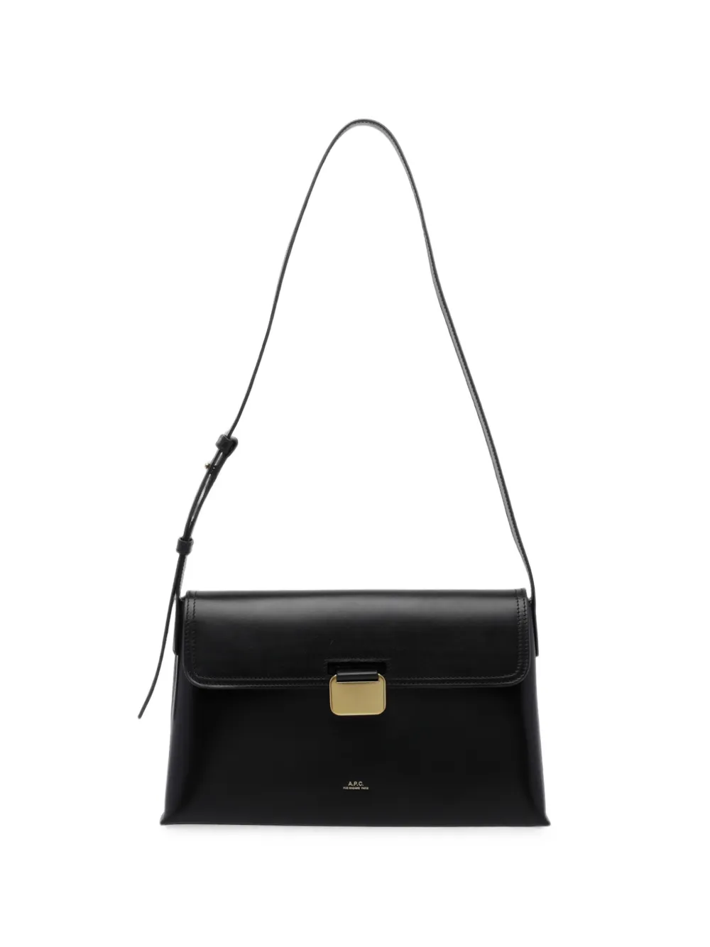 A.P.C. Simone foldover-top buckle-fastening shoulder bag - Nero