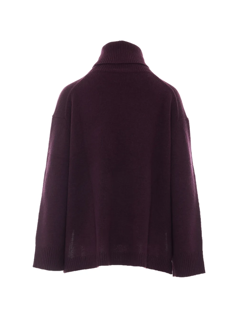 Allude high-neck drop-shoulder sweater Paars